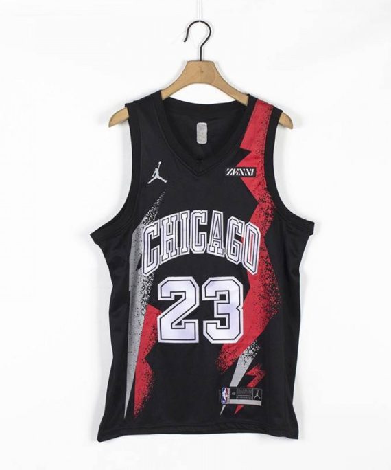 Camiseta Michael Jordan #23 Chicago Bulls Edición de Moda Negro