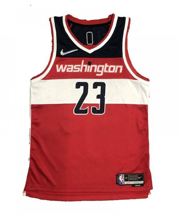 Camiseta Michael Jordan #23 Washington Wizards Edición 75 Aniversario Rojo/Blanco/Negro