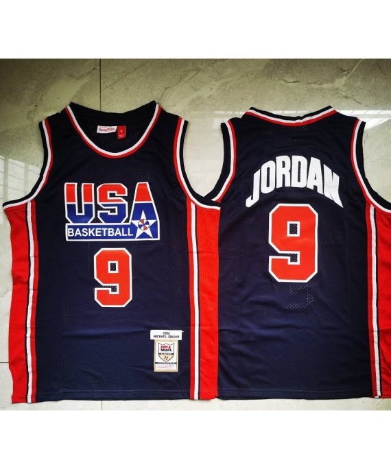 Camiseta Michael Jordan #9 USA Dream Team Azul