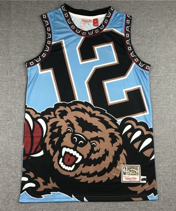 Camiseta Ja Morant #12 Memphis Grizzlies Azul Estampado Edition