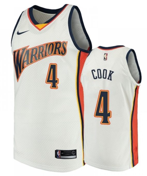 Camiseta Quinn Cook #4 Golden State Warriors Blanco