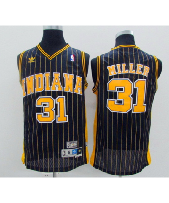 Camiseta Reggie Miller Baloncesto #31 Indiana Pacers 2023 Negro