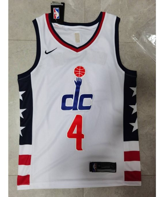 Camiseta Russell Westbrook #4 Washington Wizards 2021 Blanco