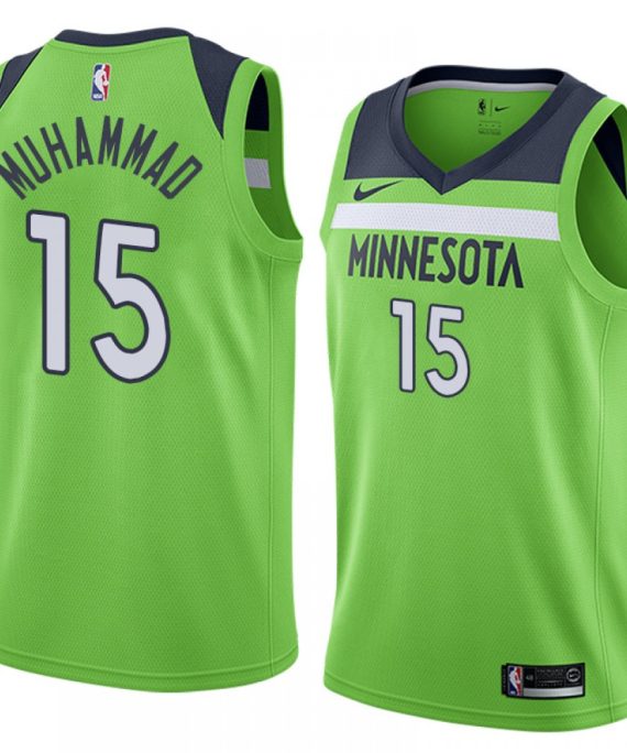 Camiseta Shabazz Muhammad #15 Minnesota Timberwolves Verde
