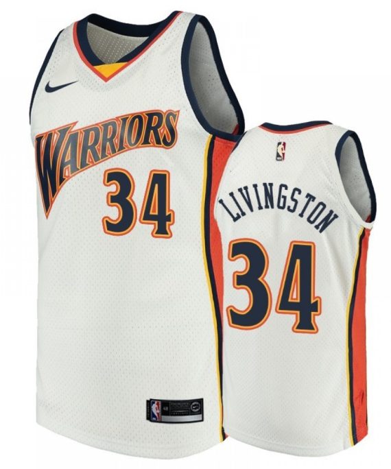 Camiseta Shaun Livingston #34 Golden State Warriors Blanco
