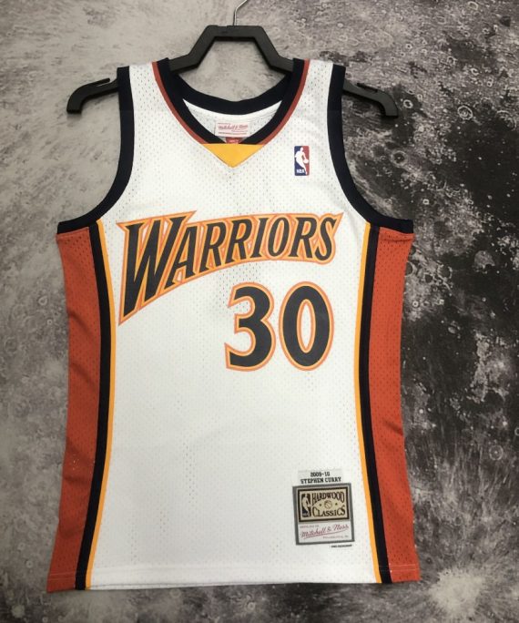 Camiseta Stephen Curry #30 Golden State Warriors 2009/10 Blanco Rookie Edition
