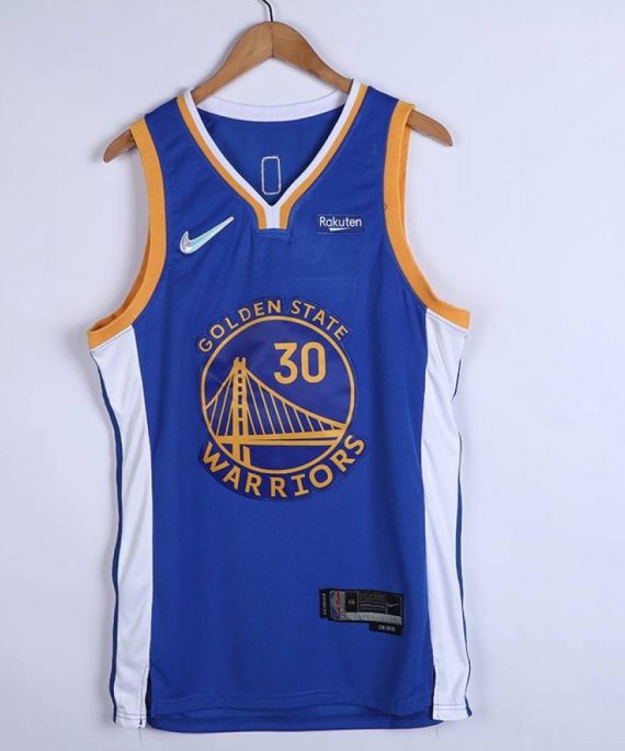 Camiseta Stephen Curry #30 Golden State Warriors 2022 Edición 75 Aniversario Azul