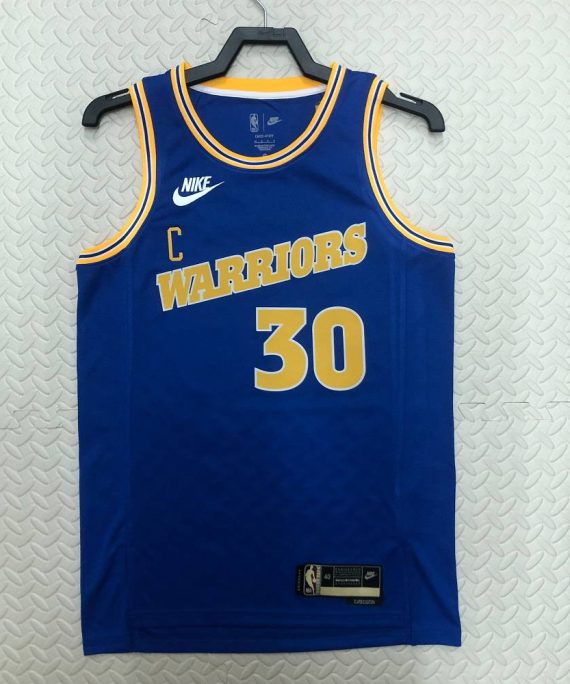 Camiseta Stephen Curry #30 Golden State Warriors 2023 Azul Classic Edition