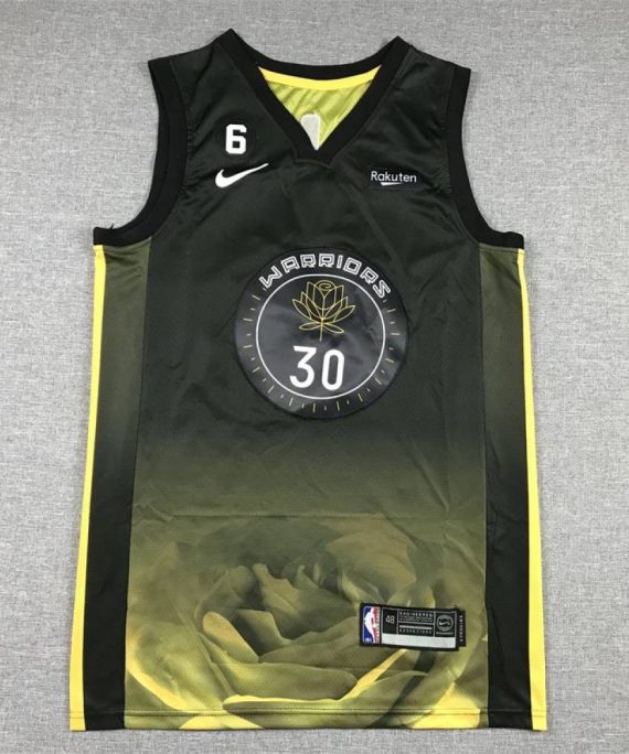 Camiseta Stephen Curry #30 Golden State Warriors 2023 Negro City Edition