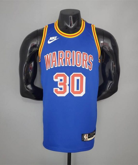 Camiseta Stephen Curry #30 Golden State Warriors 75 Aniversario Azul