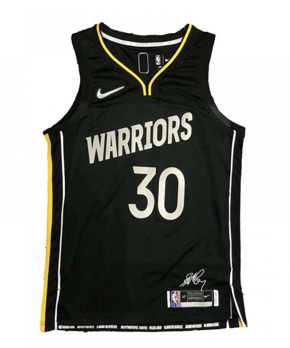 Camiseta Stephen Curry #30 Golden State Warriors Edición Glory Negro