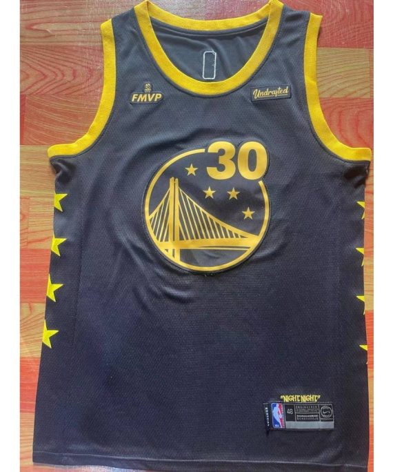 Camiseta Stephen Curry #30 Golden State Warriors Nueva Temporada Negro
