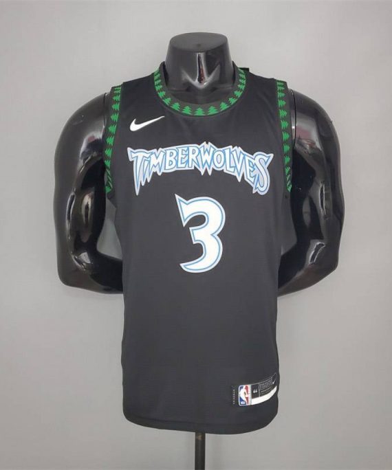 Camiseta Stephon Marbury #3 Minnesota Timberwolves 2018 Clásico Edition Negro