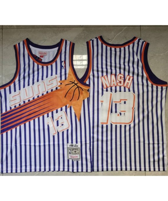 Camiseta Steve Nash #13 Phoenix Suns Blanco/Azul
