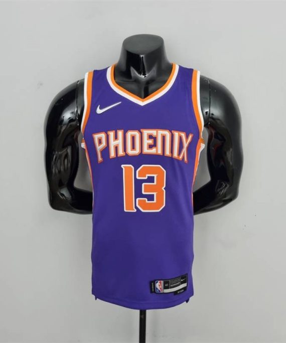 Camiseta Steve Nash #13 Phoenix Suns Edición 75 Aniversario Púrpura