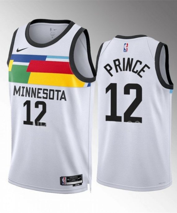 Camiseta Taurean Prince #12 Minnesota Timberwolves 2023 Blanco City Edition