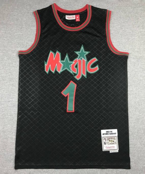 Camiseta Tim Hardaway #1 Orlando Magic Clásico Edition Negro