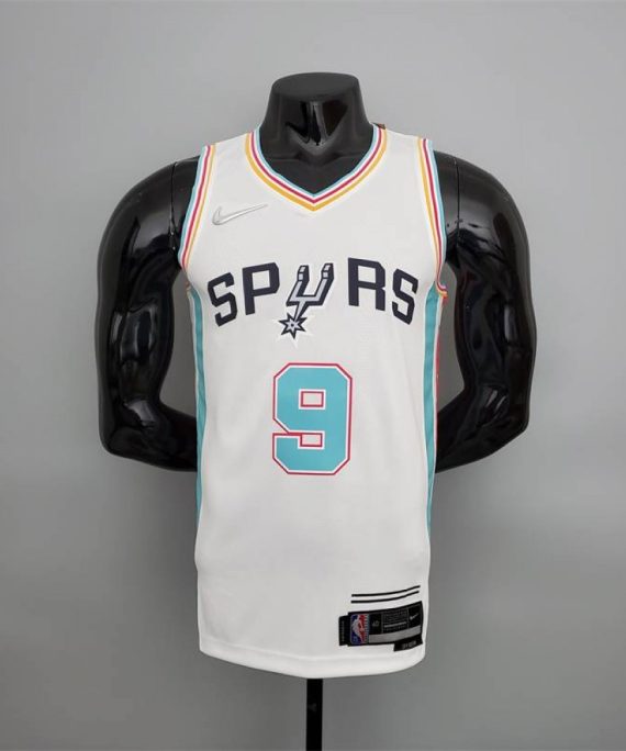 Camiseta Tony Parker #9 San Antonio Spurs 2022 City Edition Blanco