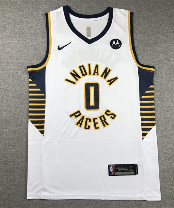 Camiseta Tyrese Haliburton #0 Indiana Pacers Blanco