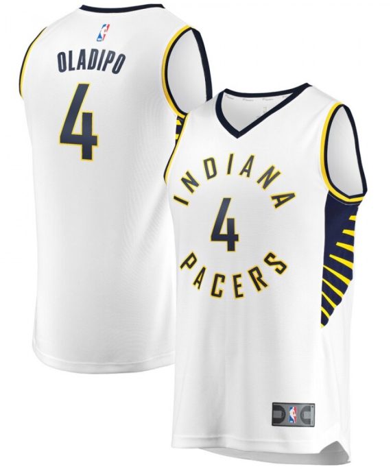 Camiseta Victor Oladipo #4 Indiana Pacers 18/19 Blanco Association