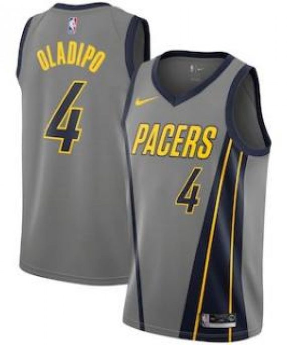 Camiseta Victor Oladipo #4 Indiana Pacers 18/19 Gris City Edition