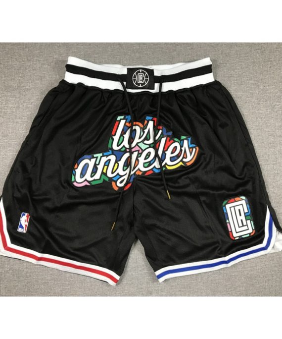 Pantalon Corto De Bolsillo Los Angeles Clippers 2023 City Edition Negro