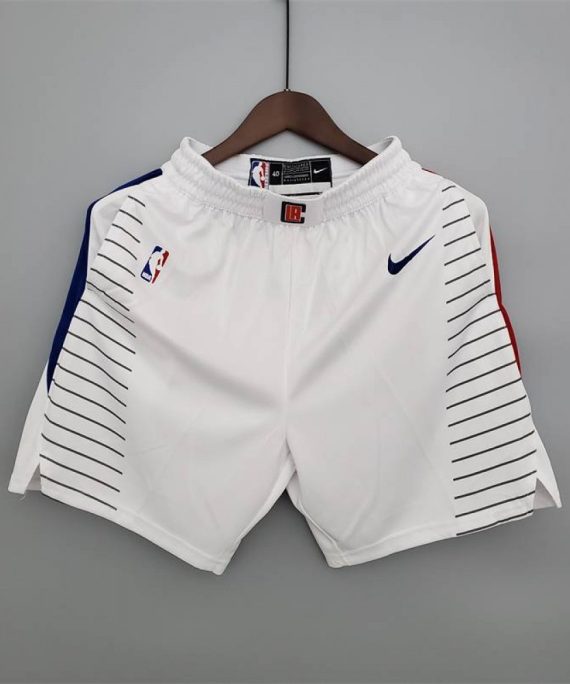 Pantalon Corto De Bolsillo Los Angeles Clippers Edición Limited Blanco
