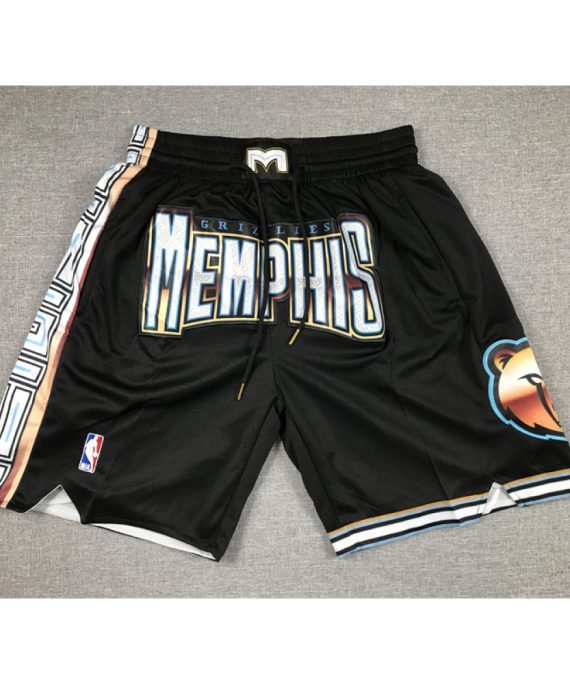 Pantalon Corto De Bolsillo Memphis Grizzlies 2023 Negro City Edition