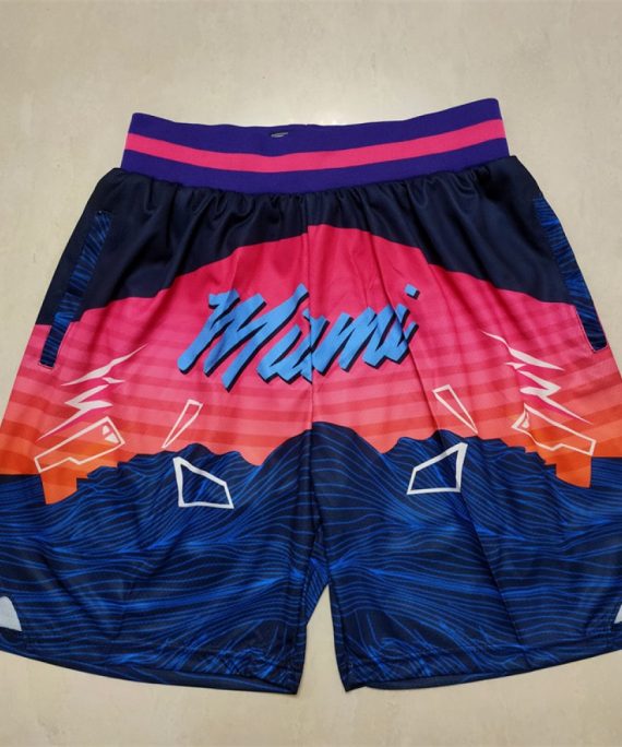 Pantalón Corto De Bolsillo Miami Heat Azul/Rosa