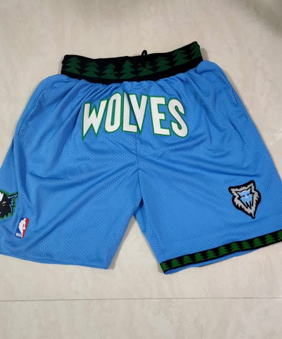 Pantalón Corto De Bolsillo Minnesota Timberwolves Azul Classic Edition