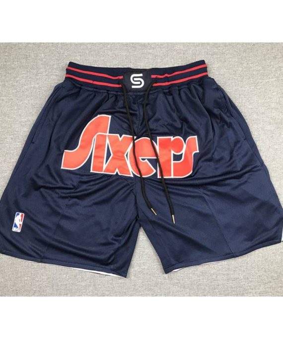 Pantalon Corto De Bolsillo Philadelphia 76ers City Edition Azul Oscuro