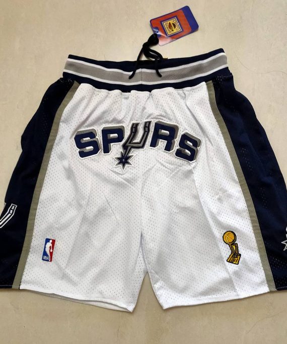 Pantalon Corto de Bolsillo San Antonio Spurs Blanco