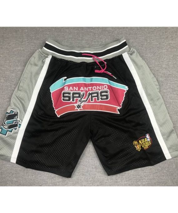 Pantalon Corto de Bolsillo San Antonio Spurs Negro