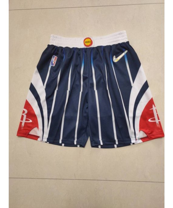 Pantalon Corto Houston Rockets Edición 75 Aniversario Azul Marino