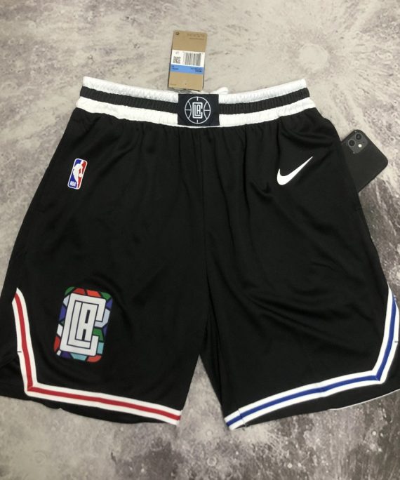 Pantalón Corto Los Angeles Clippers 2023 City Edition Negro