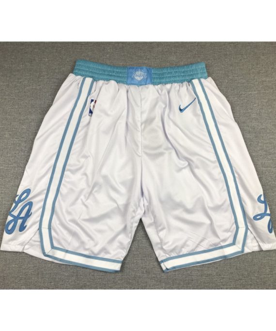 Pantalon Corto Los Angeles Lakers Blanco City Edition