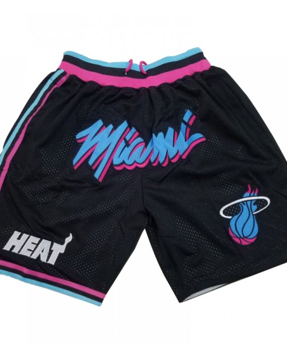 Pantalon Corto Miami Heat Negro Just Don