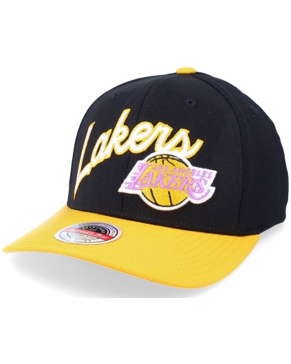 NBA Snapback M&N Arched Script Los Angeles Lakers