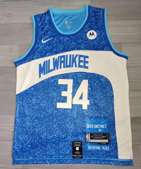 Camiseta Giannis Antetokounmpo #34 Bucks The City 2024