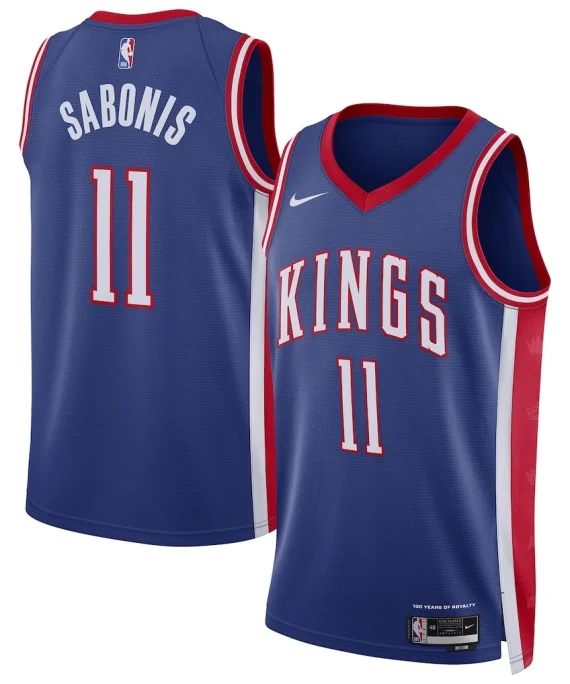 Camiseta Domantas Sabonis Baloncesto #11 Sacramento Kings 2025 Azul City Edition