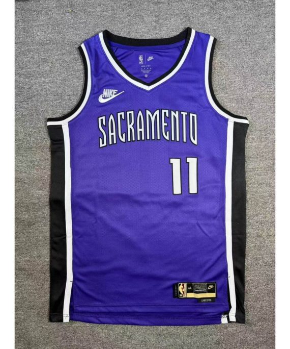 Camiseta Domantas Sabonis Baloncesto #11 Sacramento Kings 2025 Púrpura