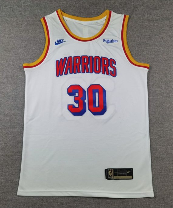 Camiseta Stephen Curry #30 Golden State Warriors 2025 Blanco Clásico