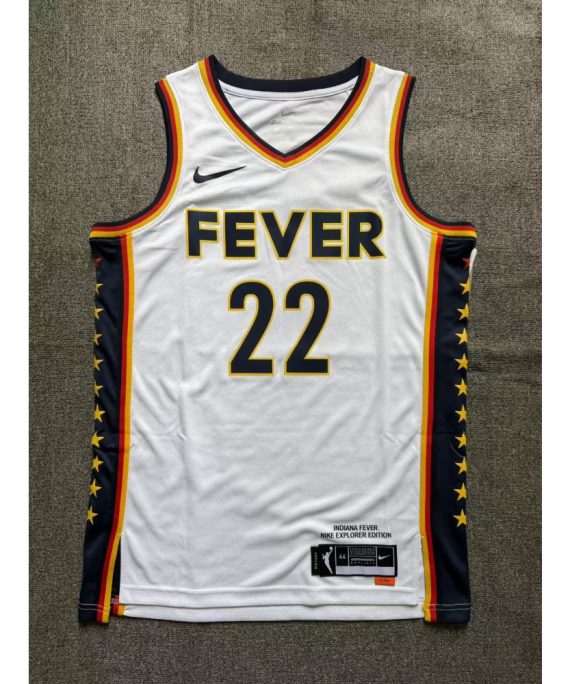 Camiseta Caitlin Clark 22 Indiana Fever Blanco