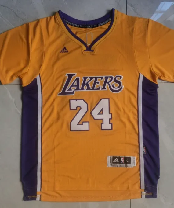 Camiseta Kobe Bryant Baloncesto #24 Amarillo Los Angeles Lakers 2025