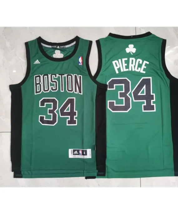 Camiseta Paul Pierce Baloncesto #34 Boston Celtics Negro/Verde