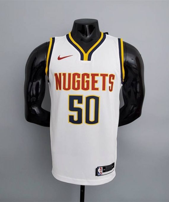 Camiseta Aaron Gordon #50 Denver Nuggets Limited Edition Blanco