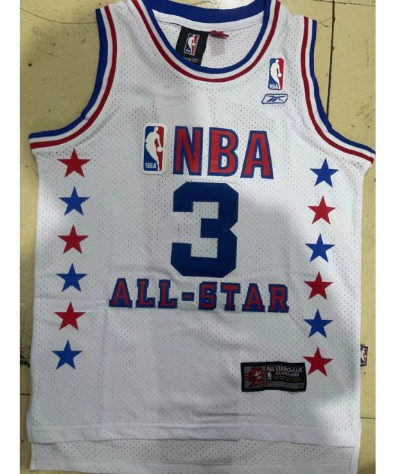 Camiseta Allen Iverson #3 All-Star 2003 Blanco Classic Edition Niño
