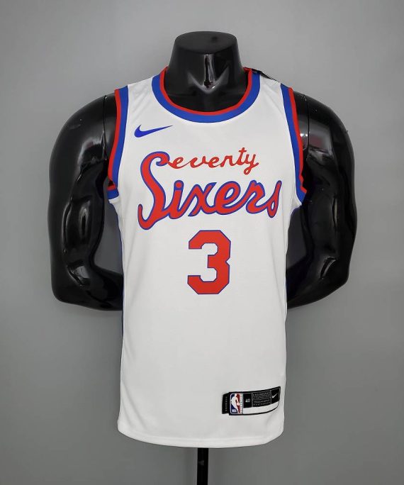 Camiseta Allen Iverson #3 Philadelphia 76ers 2021 Limited Edition Clásico Blanco