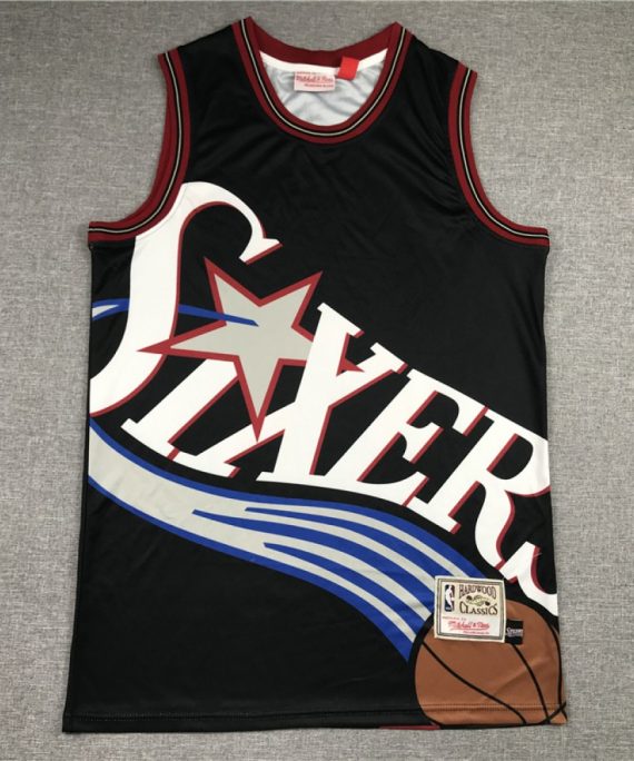 Camiseta Allen Iverson #3 Philadelphia 76ers 2020 Negro Estampado Edition