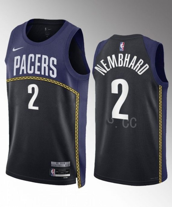 Camiseta Andrew Nembhard #2 Indiana Pacers 2022-23 City Edition Negro